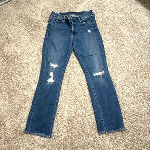 The Mid Rise Dazzler Ankle Fray